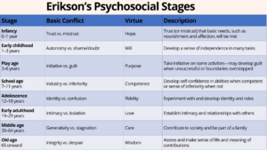 psychosocial stages 1